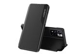 Mobile - Covers & Cases - Hurtel Eco Leather View Case Elegant Flip Cover Stand Function Poco M4 Pro 5G Black - 5907769338205