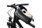Andra mobiltillbehör - Wozinsky bicycle bag for the frame armored with a phone pocket 1.7 l - black - 5907769372469