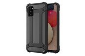 Mobile - Covers & Cases - Hurtel Hybrid Armor Case Tough Rugged Cover for Samsung Galaxy A03s Black - 5907769338519