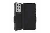 Mobile - Covers & Cases - ITSKINS HYBRID FOLIO cover for Samsung Galaxy S21 Ultra 4G / 5G®. Black with recycled leather - SGU3-HYBRF-BKRL