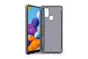Mobile - Covers & Cases - ITSKINS SPECTRUM CLEAR cover for Samsung Galaxy A21s®. Smoke - SGSA-SPECM-SMOK