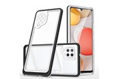 Mobile - Covers & Cases - Hurtel Clear 3in1 Case for Samsung Galaxy A42 5G Frame Gel Cover Black - 5907769338953