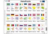 Pusselspel - Larsen Puzzles Puzzle game MemoPuzzle. Name flag and capitals ten - 54 pieces Maxi (36.5x28.5 cm) Golv - GP2