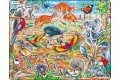 Pusselspel - Larsen Puzzles Puzzle Australian animals - 60 pieces Maxi (36.5x28.5cm) Golv - FH45
