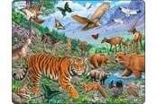 Pusselspel - Larsen Puzzles Puzzle Siberian tiger summer - 36 pieces Maxi (36.5x28.5 cm) Golv - FH39