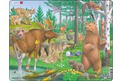 Pusselspel - Larsen Puzzles Puzzle Forest Animals - 29 pieces Maxi (36.5x28.5 cm) Golv - FH36