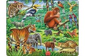 Pusselspel - Larsen Puzzles Puzzle Jungle Animals - 20 pieces Maxi (36.5x28.5 cm) Golv - FH24