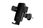 Mobile - Adapters & Chargers - Wozinsky WEDZ-3Y8S clamp car holder with 15W inductive charger for phone on the air vent - black - 5907769372537
