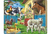 Pusselspel - Larsen Puzzles Puzzle Farm animals - 23 pieces Maxi (36.5x28.5 cm) Golv - FH23
