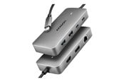 Dockning - AXAGON HMC-CUB83X2 - docking station - USB-C / Thunderbolt 3 / Thunderbolt 4 / Thunderbolt 5 - HDMI DP - 1GbE - HMC-CUB83X2