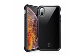 Mobile - Covers & Cases - ITSKINS HYBRID GLASS cover for iPhone XS Max®. Black - APXP-IRIDM-BLCK