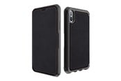 Mobile - Covers & Cases - ITSKINS HYBRID FOLIO cover for iPhone XS Max®. Black and red with recycled leather - APXP-HYBRF-BRRL