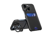 Mobile - Covers & Cases - Hurtel Leather Stand Case for Samsung Galaxy S23+ Card Wallet Cover with Stand Black - 5907769353468