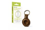 Andra mobiltillbehör - Mobile Origin AirTag Leather Keychain A6 midnight brown - MO-ALK-MBRW