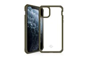 Mobile - Covers & Cases - ITSKINS  HYBRID SOLID cover for iPhone 11 Pro / XS / X®. Olive green and transparent - APXE-HYBSO-KATR