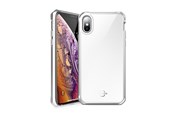 Mobile - Covers & Cases - ITSKINS HYBRID GLASS cover for iPhone XS / X®. Silver - APHX-IRIDM-SLVR