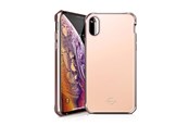 Mobile - Covers & Cases - ITSKINS HYBRID GLASS cover for iPhone XS / X®. Rose - APHX-IRIDM-ROSE