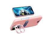 Mobile - Covers & Cases - Hurtel Leather Stand Case for Samsung Galaxy S23 Card Wallet Cover with Stand Pink - 9145576274903