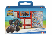 Skriv- och ritverktyg - Hot Wheels Coloring Set with Stamps 41pcs. - 7143