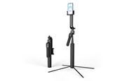 Andra mobiltillbehör - Wozinsky WST-360YS Selfie Stick with Tripod Function with 360° AI Auto Face Tracking Gesture Control - Black - 5907769372582