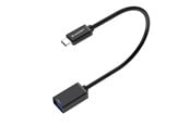 USB-kabel - Wozinsky WOTGY1S USB-C 3.0 (male) - USB-A 3.0 (female) OTG Adapter - Black - 5907769376764