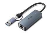 Nätverkskort (adaptrar osv.) - Lindy USB 3.2 Gen 1 to 5G Ethernet Converter - 43415