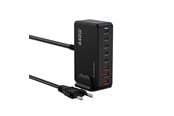 Mobile - Adapters & Chargers - Wozinsky WSL-440 440W Gan QC3 Charging Station - Black - 5907769385070