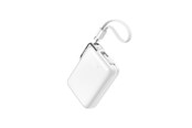 PowerBank - Joyroom JR-PBF27 Pro 10000mAh 30W Power Bank with Built-in USB-C Cable and Additional Bidirectional USB-C to Lightning Cable - White PowerBank - Vit - 10000 mAh - JR-PBF27 Pro white