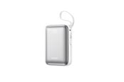 PowerBank - Joyroom JR-PBF29 20000mAh 22.5W Powerbank with Double Cable - White PowerBank - Vit - 20000 mAh - JR-PBF29-white