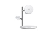 Mobile - Adapters & Chargers - Joyroom JR-W23 Qi2 4-in-1 desktop charger with built-in inductive night light - white - JR-W23