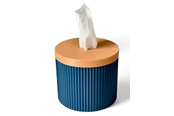 Decoration - Simiu Paper dispenser - Round - Navy Blue/Beige - 13.5cm - 5714255011593