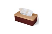Decoration - Simiu TISSIVA - Paper Dispenser - Square - Bordeaux Red/Beige - 25 x 14cm - 5714255011715