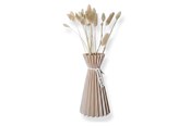 Decoration - Simiu SLOZENA - Pleated Vase - 22 cm - Wood Look - Beige - 5714255012248