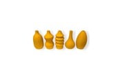 Decoration - Simiu MINI VASES - 8 cm - 5 pcs - Mustard Yellow - 5714255012446