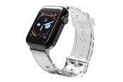 Smartwatch - Accessories - Hurtel Silicone Strap Bracelet Bracelet Strap Light for Apple Watch 42 / 44 mm - Black - 5907769332722