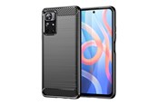 Mobile - Covers & Cases - Hurtel Carbon Case Flexible Cover Sleeve for Xiaomi Redmi Note 11 Black - 5907769337451
