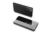 Mobile - Covers & Cases - Hurtel Clear View Case Flip Cover for Samsung Galaxy S22 + (S22 Plus) Black - 5907769337826
