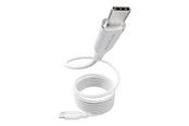 USB-kabel - empower by PanzerGlass Magnetic 240W USB-C to USB-C Cable | USB 2.0 | 1.5M | Silver White - EM84572