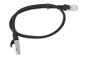 Nätverkskabel - Lanberg patch cable - 50 cm - black RAL 9004 - Svart - 0.5m - PCU6-10CC-0050-BK