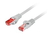 Nätverkskabel - Lanberg patch cable - 50 cm - grey - Grå - 0.5m - PCF6-10CU-0050-S