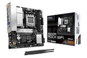 Moderkort - ASRock B850M Rock WiFi Moderkort - AMD B850 - AMD AM5 - DDR5 RAM - Micro-ATX - 90-MXBU70-A0UAYZ