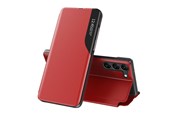 Mobile - Covers & Cases - Hurtel Eco Leather View Case for Samsung Galaxy S23+ with a Flip Stand Red - 9145576269978