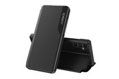 Mobile - Covers & Cases - Hurtel Eco Leather View Case for Samsung Galaxy A14 with a Flip Stand Black - 9145576270059