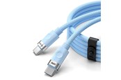 USB-kabel - ORICO CDX 60W 3A Power Delivery USB-C - USB-C cable 1m - blue - CDX-60CC-BL-BP