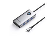 Dockning - ORICO PW11-6P USB-C Hub Docking Station 3x USB-A 3.0 + 1x USB-C 2.0 + 1x HDMI - Gray - PW11-6P-GY-EP
