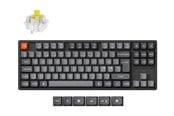 Tangentbord - Keychron K8 MAX QMK/VIA Wireless Tri-Mode - Super Banana - Gaming Keyboard - Utan numpad - Nordisk - Svart - K8M-J4-BO