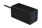 Mobile - Adapters & Chargers - Gembird power adapter - 2 x 9 pin USB Type A 2 x USB-C - 65 Watt - TA-UC-2A2C-PD65-01-BK