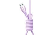 USB-kabel - Joyroom S-A59 Vibrant Series 3A USB-A - USB-C Cable 1.2m - Purple - S-A59 A-C 3A 1.2m purple