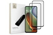 Mobiltelefontillbehör-Skyddsfilm - Tech-Protect Glass Fit+ 2-Pack Tempered Glass for Motorola Moto G15 / G15 Power / G05 / E15 - Black - 5906302361236