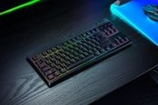 Tangentbord - Razer BlackWidow V4 Low-Profile TKL HyperSpeed - Green Mechanical - Gaming Keyboard - Utan numpad - Engelska (US) - Svart - RZ03-05450500-R3M1